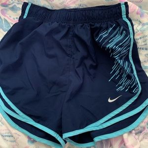 Blue Nike shorts